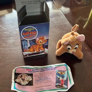 NIB Oliver and Company McDonalds Happy Meal Toy